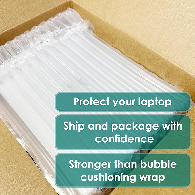 Innovative Haus 10 Pack Inflatable Laptop Protective Bags with Pump. Ideal for 14-16 Inch Notebooks, Lightweight. Alternative to Laptop Shipping Box