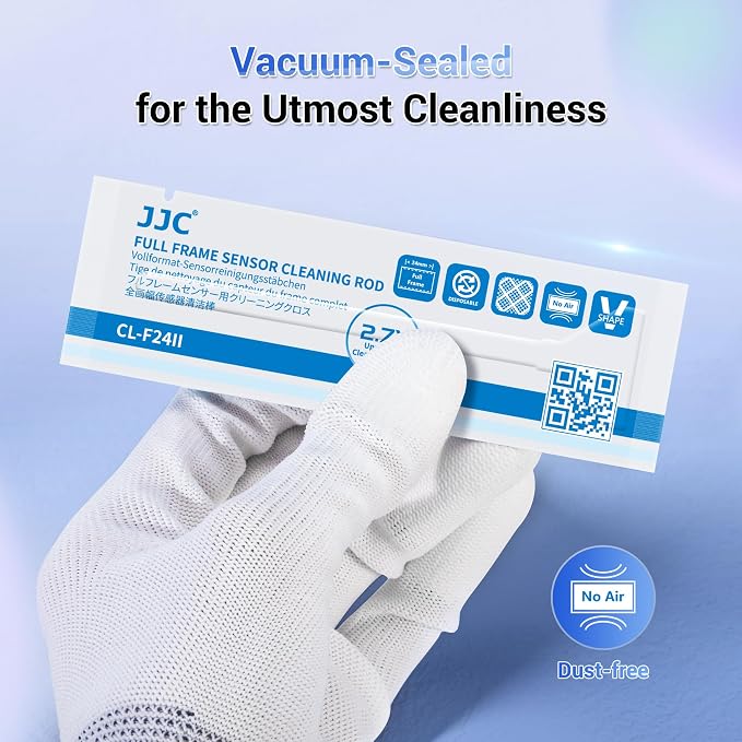 Upgraded Camera Sensor Cleanning Kit with Bright Built in Light Cleaner Handle & 10PCS 24MM Full Frame Sensor Cleaning Swabs & Sensor Cleaning Solution for Full-Frame Sensor CCD and CMOS Sensors Clean - Image 7