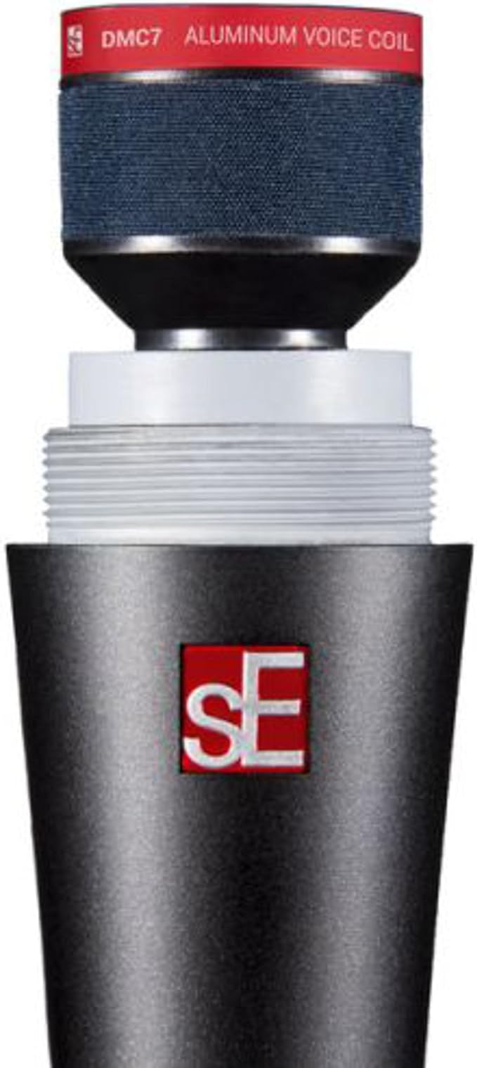 SE ELECTRONICS V7 Dynamic Microphone for Singing, Speech & Studio Recording - XLR Handheld Professional Microphone with Supercardioid Aluminum Voice Coil for Huge Gain Before Feedback - Grey