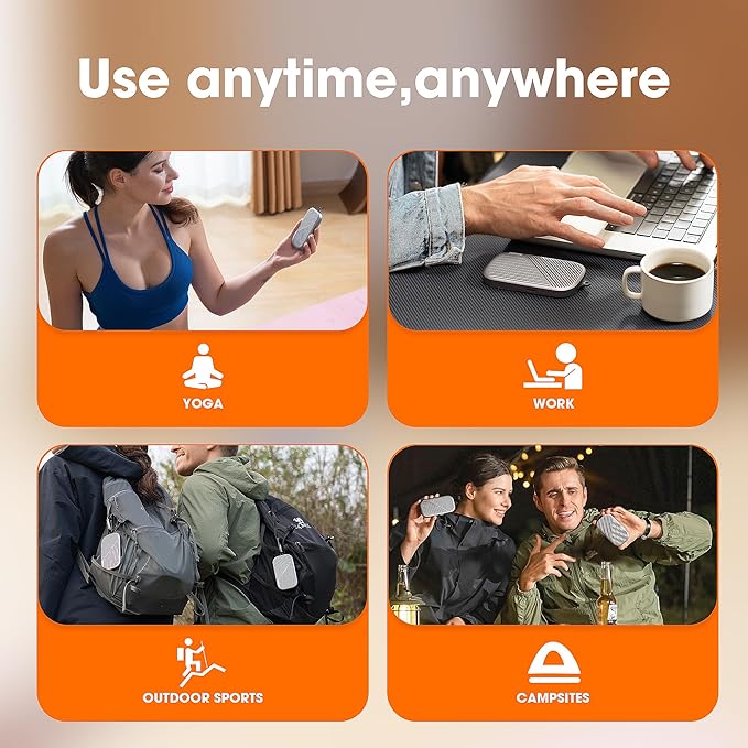 Portable Bluetooth Speaker, Ultra-Thin(0.5" Slim, 0.23lbs) – with Carabiner, NFC, IPX7 Waterproof, TWS Pairing, Built-in Mic, TF Card – Mini Wireless Speaker for Indoor/Outdoor Use