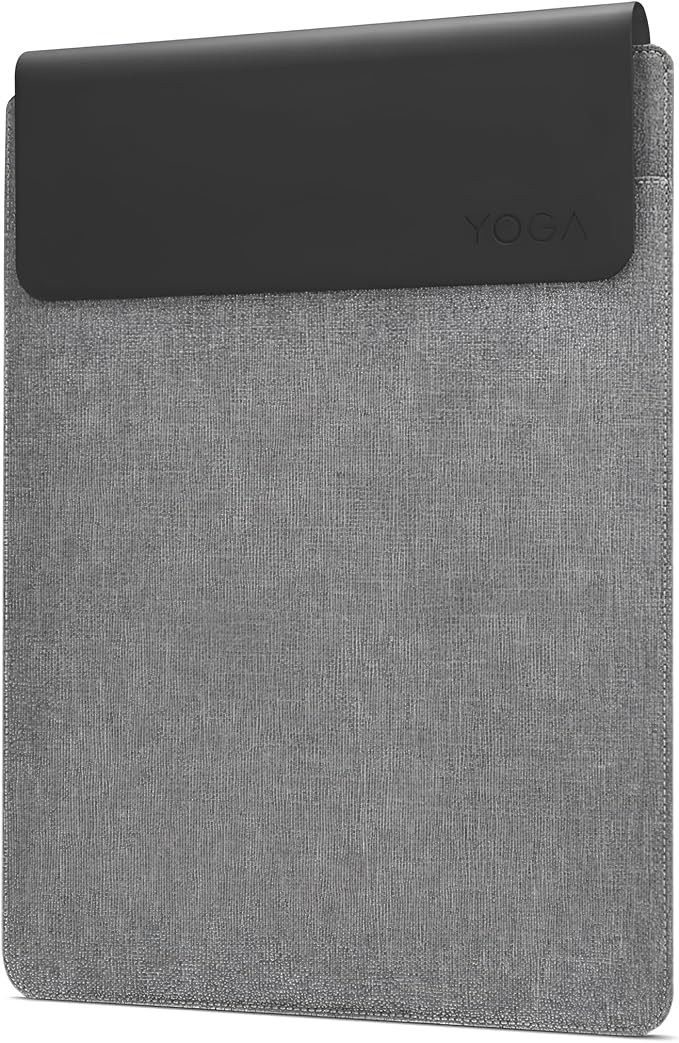 Lenovo Slim Laptop Sleeve 16 Inch Notebook/Tablet - Compatible with MacBook Air/Pro - Eco-Friendly Lightweight Case with Accessory Pocket & Magnetic Closure - Grey
