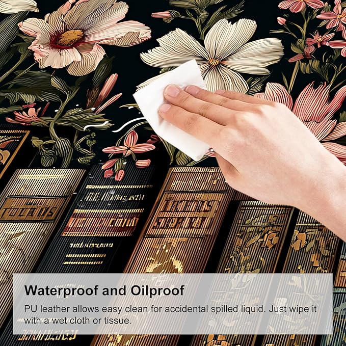 Mouse Pad, Large Anti-Slip with Stitched Edges Desk Mat Desktop Laptop Computer Desk Keyboard Mat,Table Protector Blotter Mat (Book, 31.5" x 11.8")