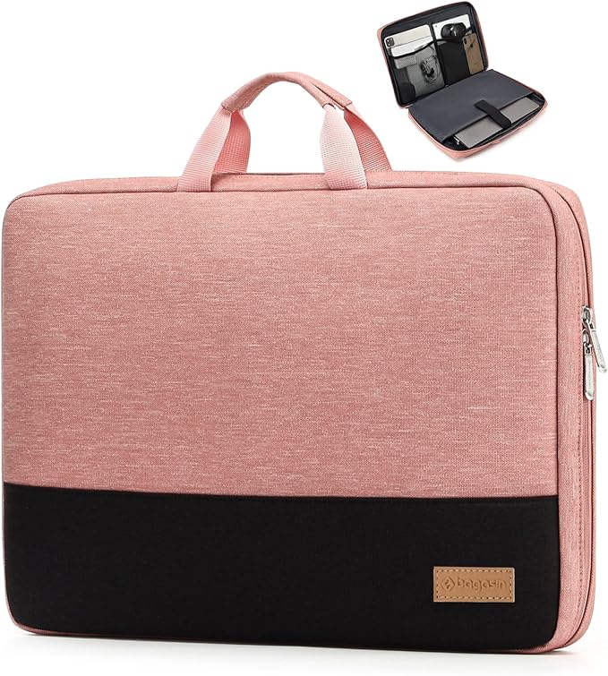 bagasin Laptop Sleeve Case 13 13.3 inch for MacBook Air M2/M1 2022-2018, MacBook Pro 2022-2016 M2 M1, 12.9 iPad Pro 6-3 Gen, Water Resistent Laptop Bag