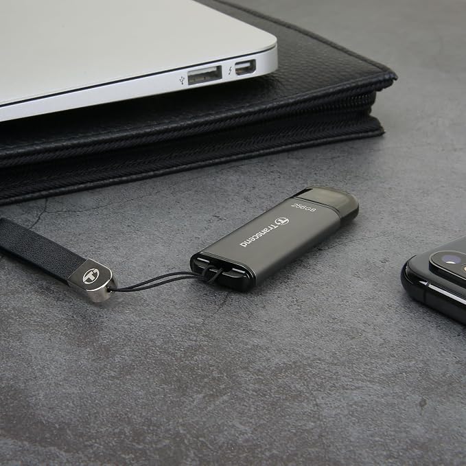 Transcend JF920 128GB USB Flash Drive, USB3.2 Gen1, Up to 420MB/s, Aluminum Metallic housing, for Car Audio System, Sentry Mode, Smart TV and Gaming Console, Gray - TS128GJF920 - Image 5