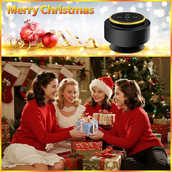 Bluetooth Shower Speaker with Carabiner, Portable Bluetooth Speakers with Suction Cup, IP67 Waterproof, Wireless, Floating, for Camping Beach Travel, Gift for Men, Women