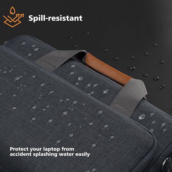 KIZUNA Laptop Bag Case 17 17.3" Inch Computer Shoulder Sleeve for 17" Lenovo IdeaPad 3i Gen 7/ThinkBook Plus 17/ASUS Vivobook 17/LG gram 17/17.3" Dell XPS 17/MSI 17/HP,Grey