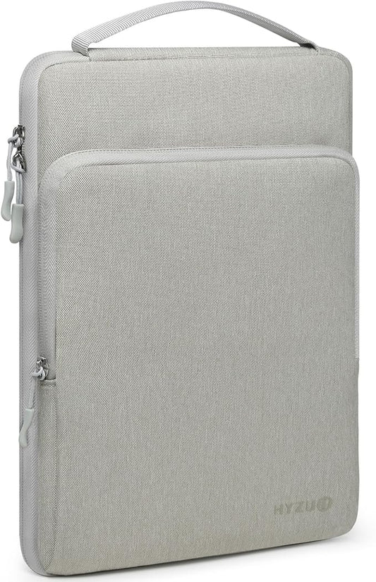 HYZUO 17-17.3 Inch Laptop Bag Case Sleeve for 17" 17.3" HP/Dell/Lenovo/ASUS/Acer/LG/MSI Gaming Laptop/Razer Blade 17/18, Notebook Carrying Briefcase for Men Women, Light Gray