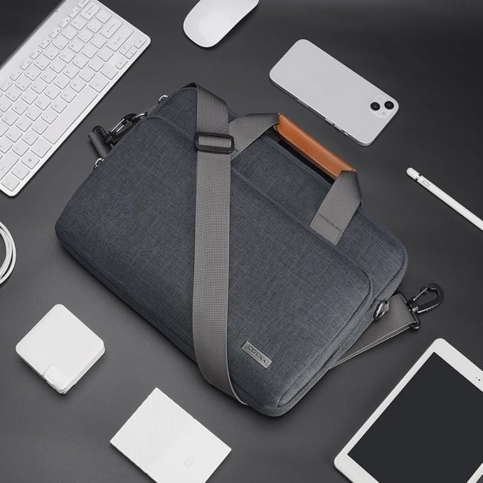 KIZUNA Laptop Bag Case 14 Inch Computer Shoulder Sleeve for 15" MacBook Air M4/IdeaPad Flex 5/Lenovo Yoga Slim 7x & 7i Pro X/IdeaPad Slim 3i/14.5" DELL XPS 14/14.2" Huawei MateBook GT 14/HP/ASUS,Grey
