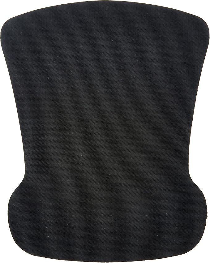 Amazon Basics Rectangular Gel Computer Mouse Pad with Wrist Support Rest, Non-Slip, Smooth Surface, Small, Black, 20-Pack