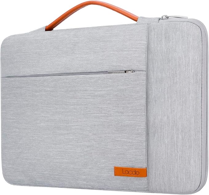 Lacdo 360° Protective 16 Inch Laptop Sleeve Case for 16 Inch HP Lenovo ASUS Acer Dell Laptop/HP Pavilion Envy/Lenovo ThinkPad IdeaPad/Acer Swift/ASUS Vivobook/Dell Computer Bag, Gray
