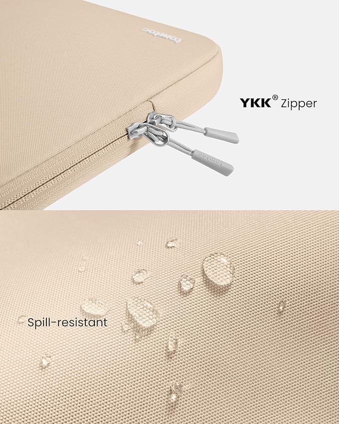 tomtoc 360° Protective Laptop Sleeve for 13-inch New MacBook Air M5/A3449 (2026) M4/A3240, M3/A3113, M2/A2681, M1/A2337, Water-Resistant Computer Case Bag Fits 13" MacBook Neo A18 & MacBook Pro M2/M1