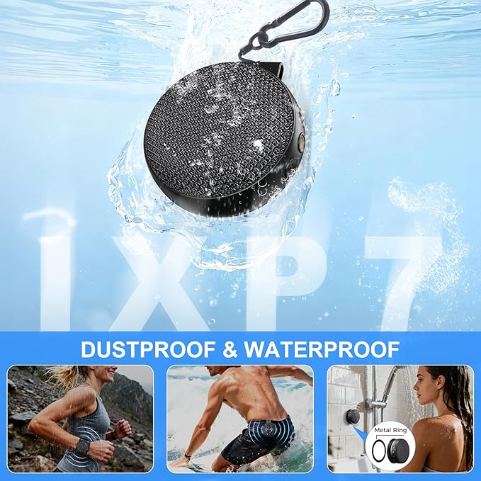 【2026 Upgraded】SUPERONE 4-in-1 Wearable Bluetooth Speaker【Hang Clip, Wrist Watch, Hang Hook & MagSafe Stand】Hi-Fi Sound TWS Portable Wireless Mini Speaker, IPX7 Waterproof for Work, Running & Outdoors