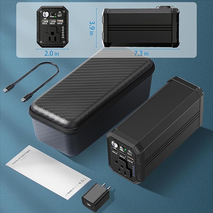 ZEALOTT Portable Power Bank 40500mAh /150W AC Outlet，1 DC Ports，3 USB Ports, PD 65W Fast Charging Compatible with Laptop MacBook iPhone, Home Backup Power Supply, Outdoors Camping & RVs