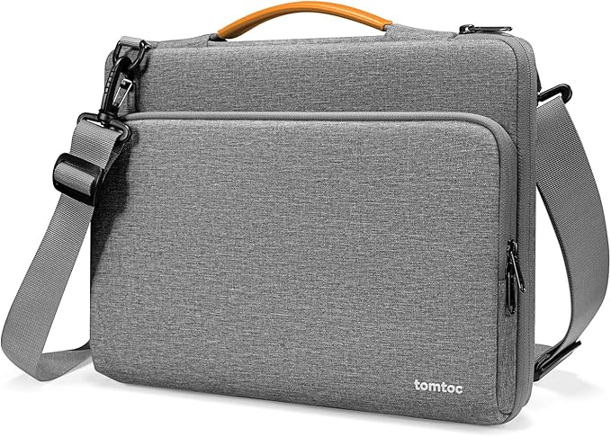 tomtoc 360 Protective Laptop Shoulder Bag for 14-inch MacBook Pro M5 Pro/Max A3426 A3427 2026 M4/M3/M2/M1 Pro/Max A3434, Water-Resistant Carrying Case for 13.5-14.4 Inch Microsoft Surface Laptop 7/6/5