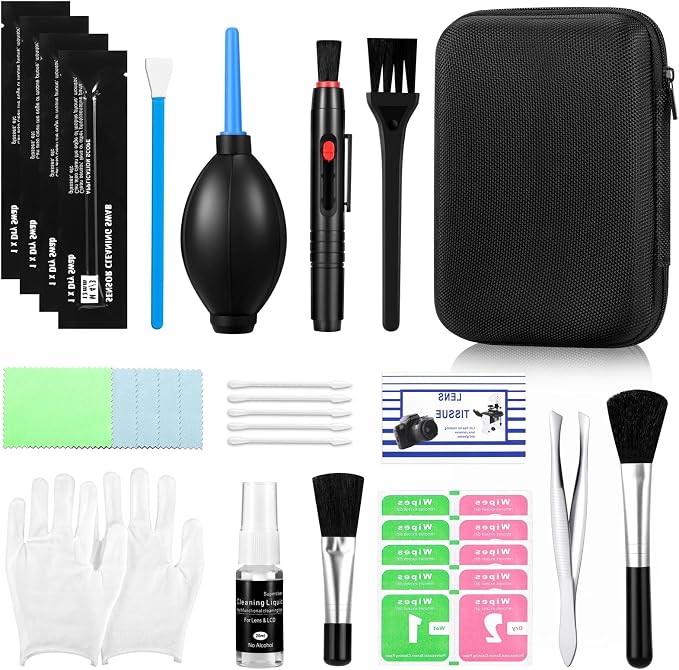 Camera Cleaning Kit for DSLR & Mirrorless Cameras - Camera Accessories Lens, Sensor & Camera Lens Cleaning Kit, Perfect Photographer Gifts, Canon, Sony A7III Accessories Sensor Cleaning kit - Image 7