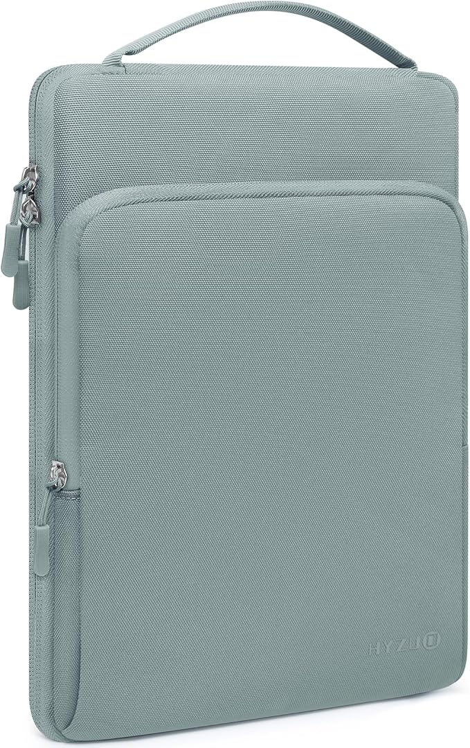 HYZUO 15-16 Inch Laptop Bag Sleeve for MacBook Pro 16 M5 M4 M3 M2 M1 Pro/Max A3428 A3429 2026-2019, 15" Surface Book, Notebook Case for 15" 15.6" Dell HP Lenovo Asus Acer Samsung, Ash Blue