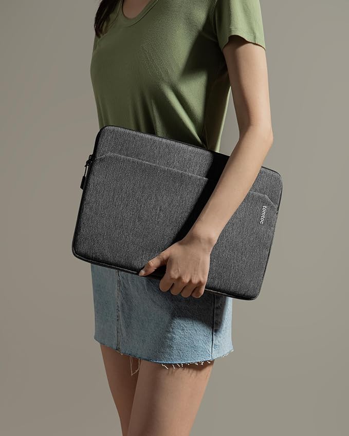 tomtoc Slim Laptop Sleeve for 15-inch 2026 New MacBook Air M5/A3448, M4/A3241, M3/M2, 15 Inch Microsoft Surface Laptop AI PC/7/6, Dell XPS 15 Plus, Recycled Water-Resistant Protective Case Bag