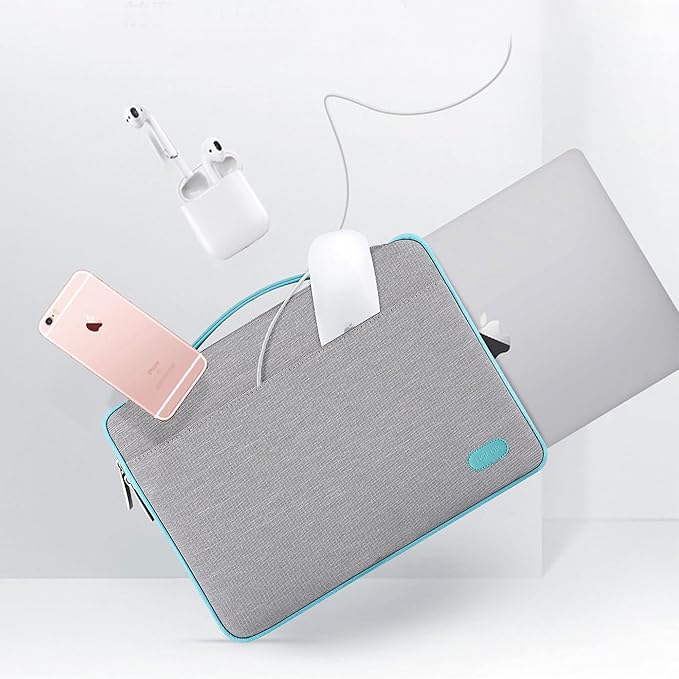 Hseok Laptop Sleeve 15.6-16 Inch Case Briefcase Compatible with MacBook Neo 16, MacBook Pro 16 M5/M4/M3/M2/M1, MacBook Air 15 M5, XPS 16 and Most 15.6-16 Notebooks,L01G04