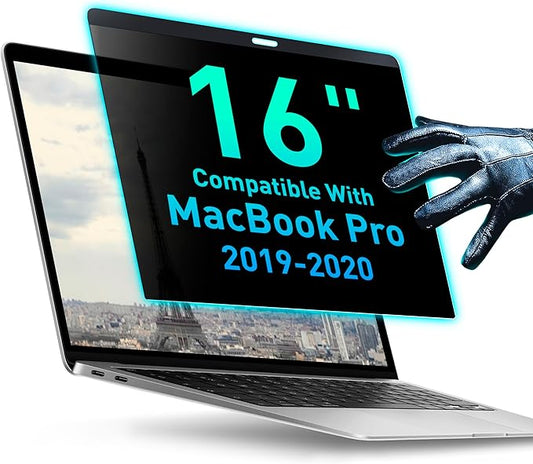 Magnetic Privacy Screen Compatible with MacBook Pro 16" 2019, 2020 Anti-Blue Light Laptop Screen Protector Filter Blue Light Blocking Filter