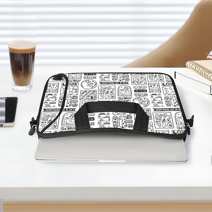 RICHEN Messenger Bag Carrying Case Sleeve with Handle Accessory Pocket Fits Laptops/Notebook/ebooks/Kids tablet/ipad (11-13.3 inch, Animal Cartoon)