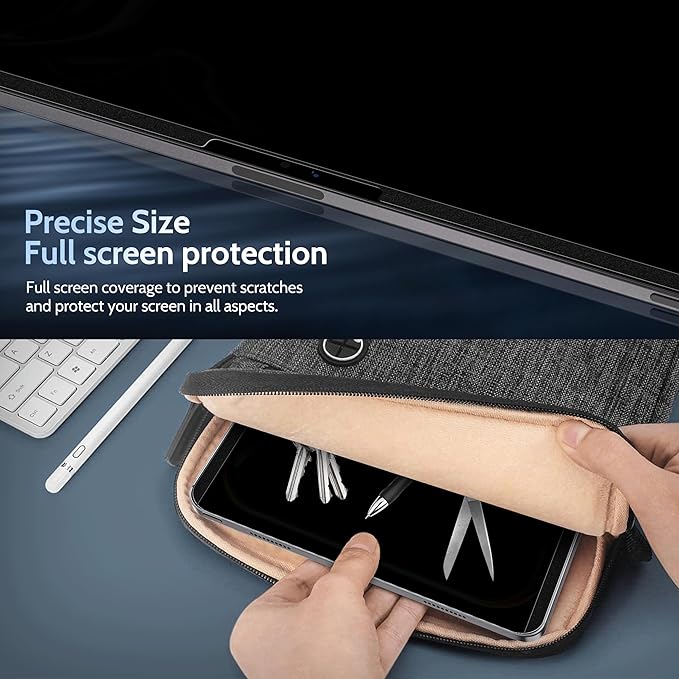 Peslv 4-Way Magnetic Privacy Screen for iPad Pro 11 Inch M4/M5 [2024/2025 5th/6th Gen], 360 Removable Anti Blue Light Glare Spy Filter, High Sensitive Bubble-Free Black Security Screen Protector