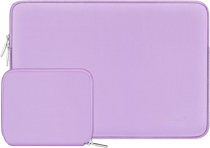 MOSISO Laptop Case 13 inch, 13 inch Laptop Sleeve Bag Compatible with MacBook Air M5 M4 M3 M2 M1 2026-2018 / Neo/Pro M2 M1 2026-2016, Neoprene Computer Sleeve Bag with Small Case, Purple