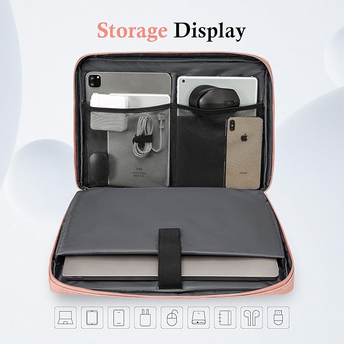 bagasin 12.3 13 Inch Laptop Sleeve Case for Surface Pro 9/8 / X / 7+ / 7/6 / 5/4 / 3/2 / 1 | Compatible with MacBook 12 Air 11.6 12.4 Surface Laptop Go Tablet Bag