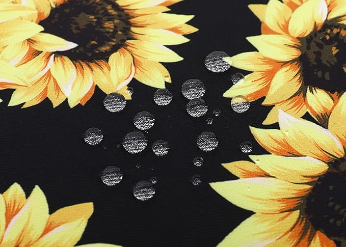 canvaslife sunflower pattern 15 inch Waterproof Laptop Shoulder Messenger Bag Case with Rebound Bubble Protection for 14 inch-15.6 inch Laptop 15 Case Bag