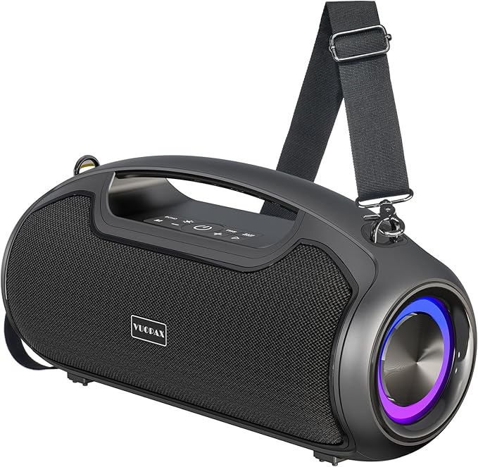 Upgrade Portable Bluetooth Speakers Wireless, 200W MAX Loud Powerful Speaker w/Deep Bass, IP65 Waterproof/ BT5.4, for Outdoor, Party, Camping, Tailgating, Beach, Large Workshop, Garage, 24H Playtime