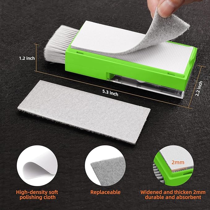 Tassmpitor Laptop Screen Keyboard Cleaner Kit, All in 1 Electronics Cleaning Tool for MacBook iPad iPhone Pro Cell Phone, Brush Tool for Tablet, Computer, PC Monitor,TV Camera Lens with Patent, Green - Image 6