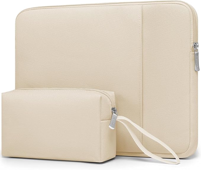 HYZUO 13.3-14 Inch Laptop Sleeve Bag Set for MacBook Pro 14 M5/M4/M3/M2/M1 Pro/Max A3426 A3427 2026-2021, MacBook Air/Pro 13.3, 13.5-13.8" Surface Book/Laptop, Notebook Case for 13.3" HP, Sand