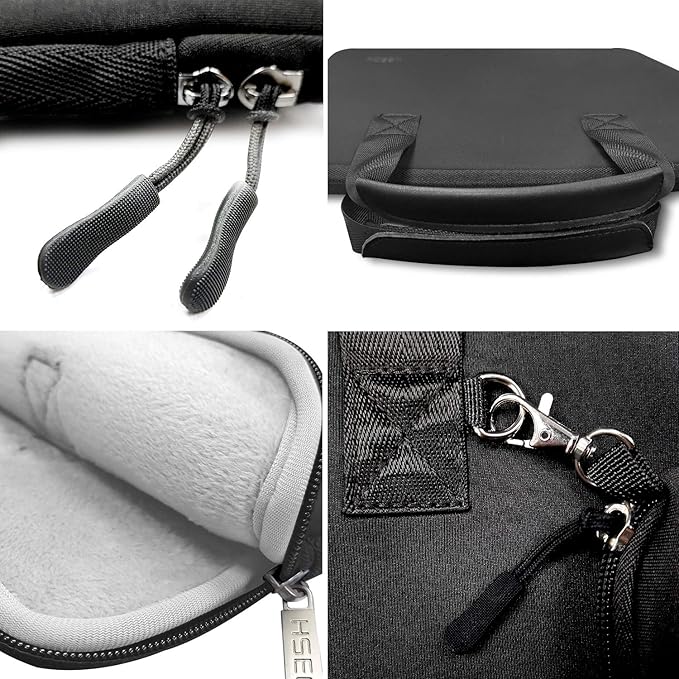 Hseok Laptop Sleeve 13.3-14 inch Case with Small Pouch, Neoprene Computer Bag Compatible with MacBook Neo/Pro 14 M5/M4/M3/M2/M1, Mac Air/Pro 13.3, XPS 14 and Most 13-14 inch Notebooks,B02K01