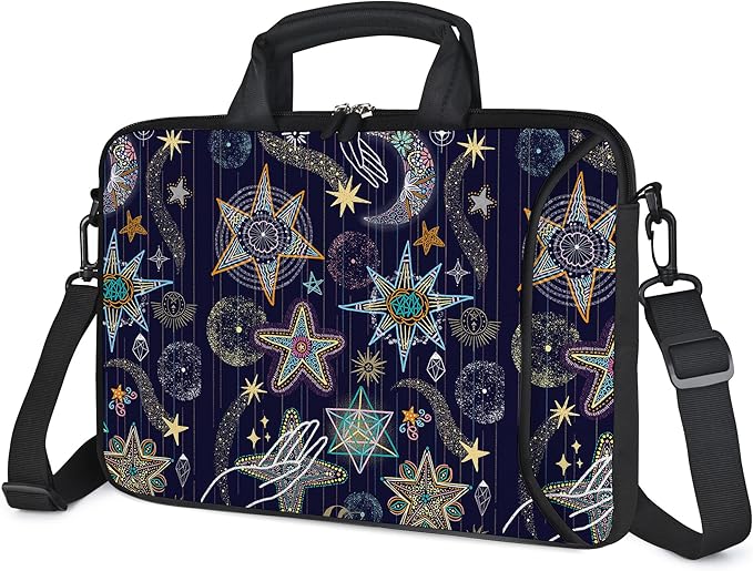 RICHEN Messenger Bag Carrying Case Sleeve with Handle Accessory Pocket Fits Laptops/Notebook/ebooks/Kids tablet/ipad (11-13.3 inch, Stars)