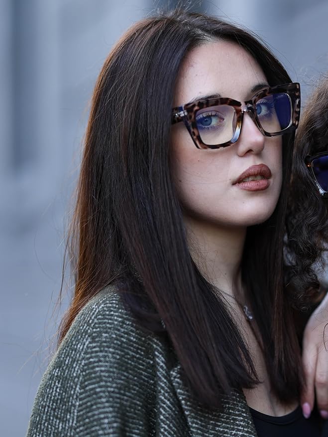 VISOONE Cat Eye Blue Light Blocking Glasses TR90 Anti-glare Women Calida