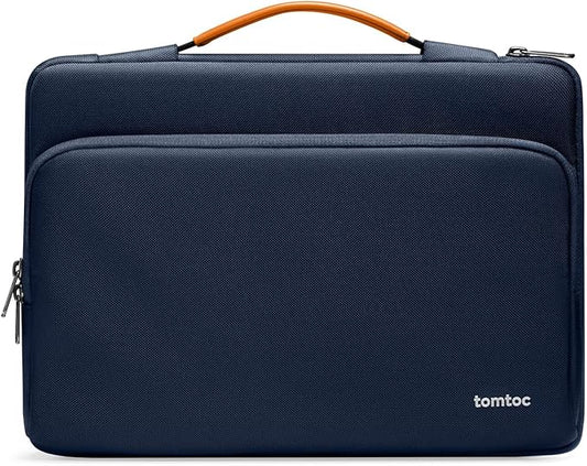 tomtoc 360 Protective Laptop Carrying Case for 2026 16-inch MacBook Pro M5 Pro/Max A3428 A3429, M4/M3/M2/M1 Pro/Max, Water-Resistant Laptop Bag Sleeve with Accessory Pocket for The New Razer Blade 15