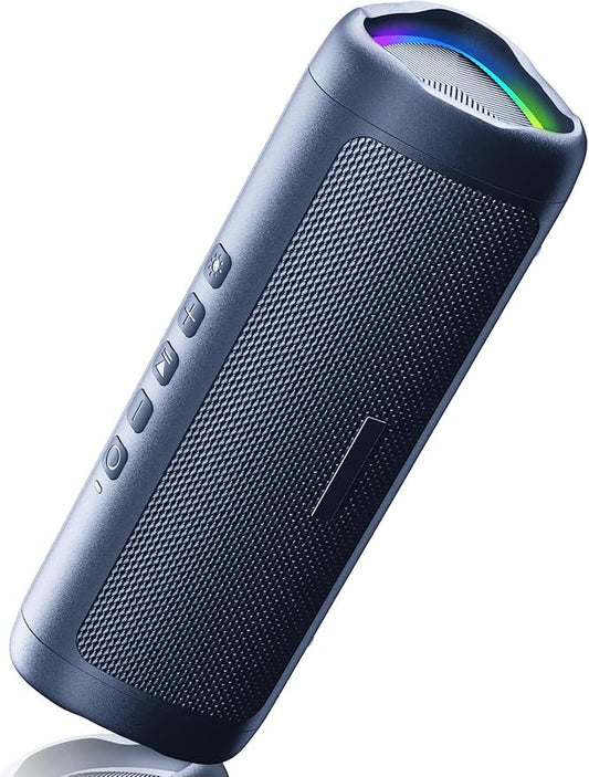 Bluetooth Speaker with HD Sound, Portable Wireless, IPX5 Waterproof, Up to 20H Playtime, TWS Pairing, BT5.3, for Home/Party/Outdoor/Beach, Electronic Gadgets, Birthday Gift (Navy)