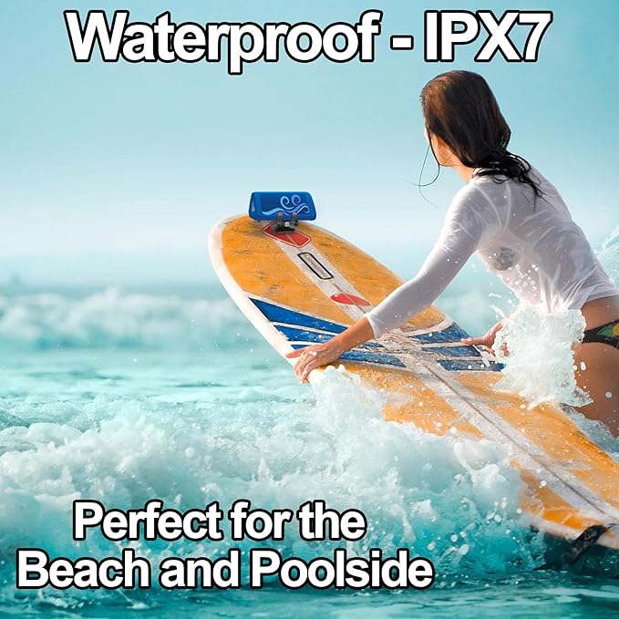OontZ Angle 3 Ultra - Portable Bluetooth Speaker, 14 Watts, Bigger Bass, Hi-Quality Sound, 100 Ft Wireless Range, IPX7 Waterproof, Outdoor, Great Gift (SUP Edition, Blue)