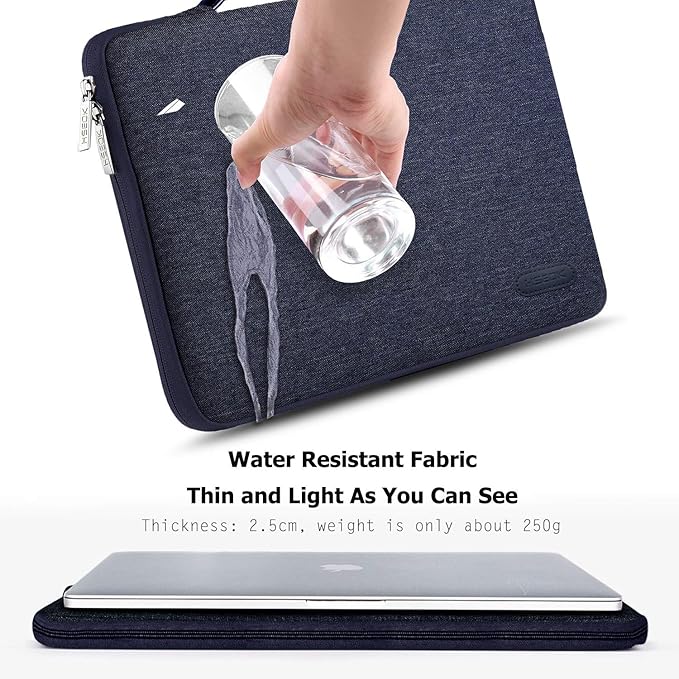 Hseok Laptop Sleeve 13-14 Inch Case Briefcase Compatible with MacBook Neo Pro 14 M5/M4/M3/M2/M1, All Models 13.3 Mac Air/Pro, XPS 13 14, Most Popular 13"-14" Notebooks,D01B02