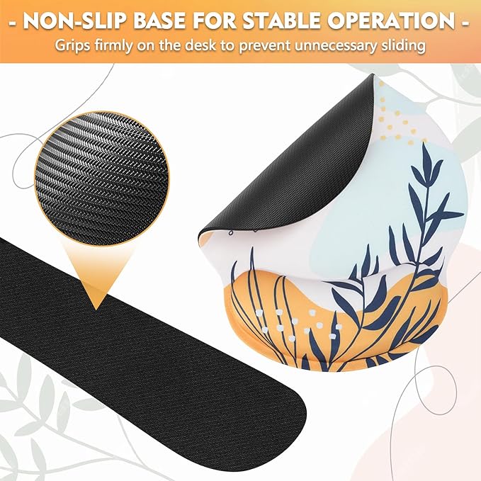 Mouse Pad and Keyboard Wrist Rest - Colorful Wrist Rest for Computer, Ergonomic Mouse Pad & Keyboard Pad, Memory Foam Wrist Support for Comfy Typing