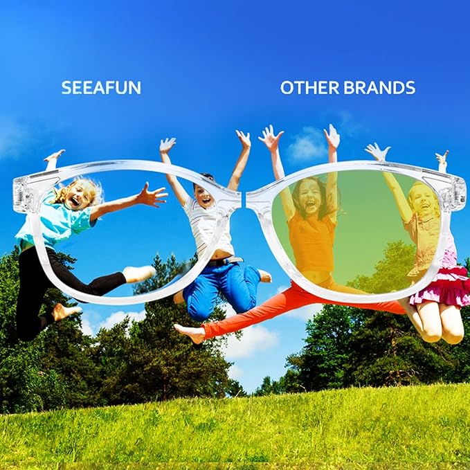 Blue Light Glasses for Kids Girls Boys with Cute Car Case, UV400 Protection, Anti Blue Ray Age3-12