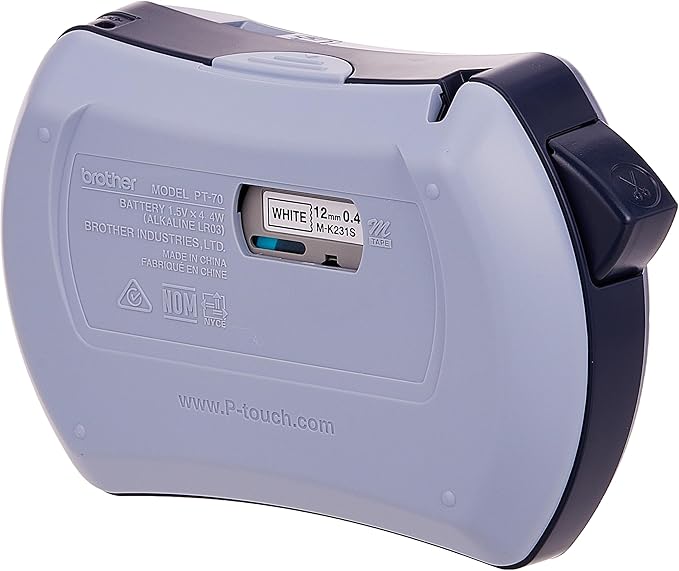 Brother P-Touch Personal Handheld Labeler (PT70BM), Silver