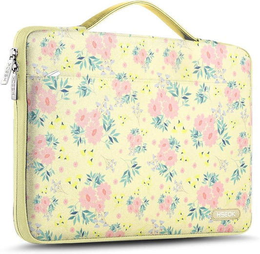 Hseok Laptop Sleeve 13-14 Inch Case Briefcase Compatible with MacBook Neo Pro 14 M5/M4/M3/M2/M1, All Models 13.3 Mac Air/Pro, XPS 13 14, Most Popular 13"-14" Notebooks,B01G01