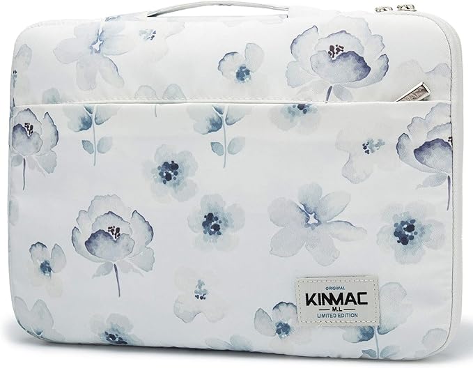 Kinmac 360° Protective Laptop Sleeve Case Bag Cover with Handle for MacBook Pro 16 inch,16 inch HP,Lenovo,Dell,ASUS,Acer Ultrabook and Business Laptop (Chinese Ink Flower)
