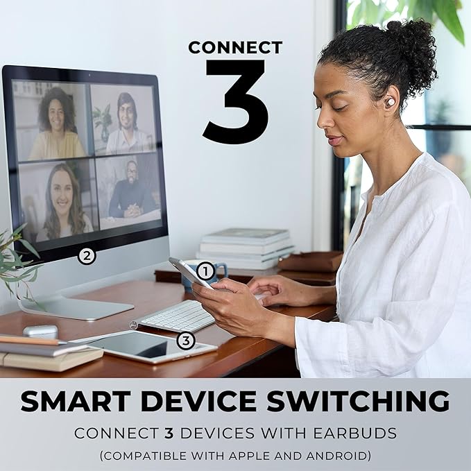 Technics HiFi True Wireless Multipoint Bluetooth Earbuds II, Active Noise Cancelling, 3 Device MultiPoint Connectivity, Impressive Call Quality, LDAC Compatible, EAH-AZ40M2-N (Rose Gold)