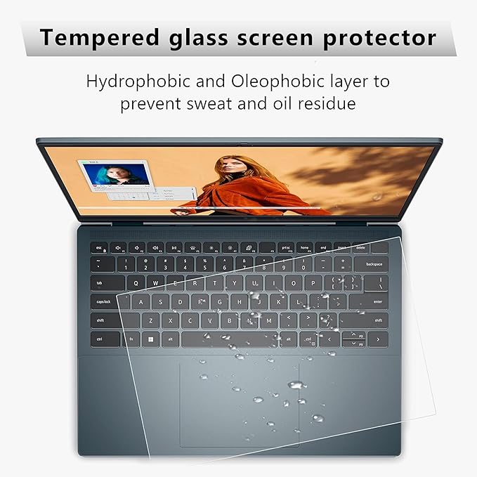 2Pack 17" Universal Laptop Screen Protector Tempered Glass Compatible with HP/Dell/Acer/ASUS/Samsung/Lenovo/MSI/Toshiba/LG/Razer Blade 16:10 Aspect Ratio Screen, Bubble Free,Anti Scratch Ultra-Clear