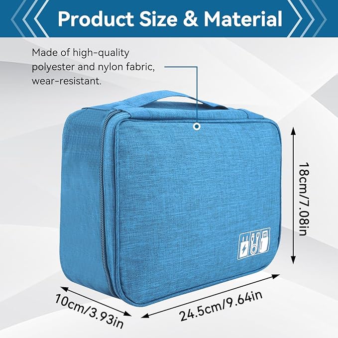 Electronic Organizer Travel Case, Travel Cord Organizer Case Pouch