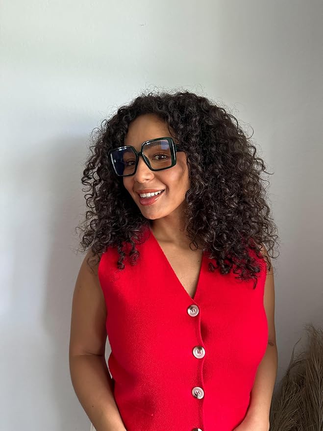 VISOONE Oversized TR90 Blue Light Blocking Glasses Fashion Accessories Non Prescription for Women Harvard