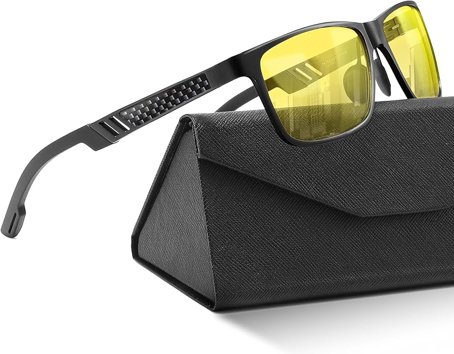 IBOANN Blue Light Glasses for Men - Lightweight Al-Mg Metal, Gaming Computer Blocking Glasses, Eye Protection Anti Eyestrain
