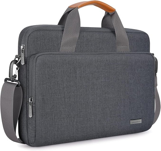 KIZUNA Laptop Bag Case 17 17.3" Inch Computer Shoulder Sleeve for 17" Lenovo IdeaPad 3i Gen 7/ThinkBook Plus 17/ASUS Vivobook 17/LG gram 17/17.3" Dell XPS 17/MSI 17/HP,Grey