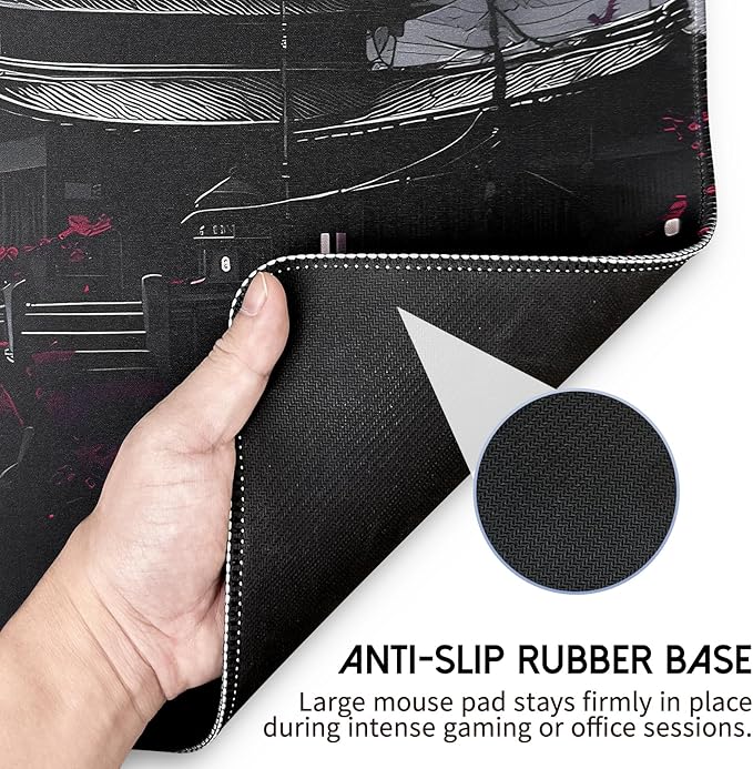 Mouse Pad Gaming Mousepad,Large Mousepads for Keyboard and Mouse with Non-Slip Rubber Base,Suitable for School,Office,Home,31.5 x 11.8 Inch